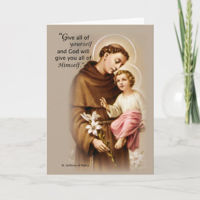 Carte Blessings Feast de St Anthony (Devant)