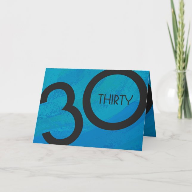 Carte Bleu 30 Décennie Anniversaire (Devant)