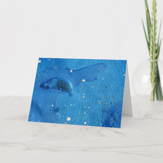Carte Bleu Abstrait (Devant)