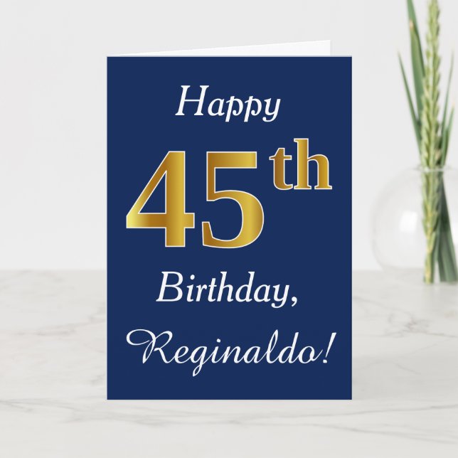 Carte Bleu, anniversaire d'or de Faux quarante-cinquième (Devant)