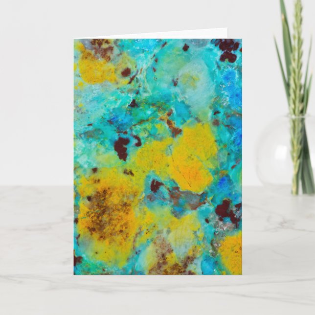 Carte Bleu Chrysocolla Jasper (Devant)