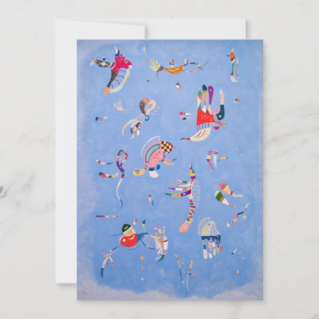 Carte Bleu ciel | Wassily Kandinsky (Devant)