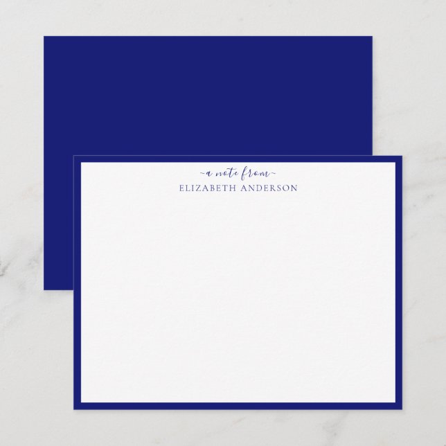 Carte Bleu Classique de la Marine (Devant / Derrière)