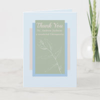 Bleu de chiroprakteur de Merci personnalisé