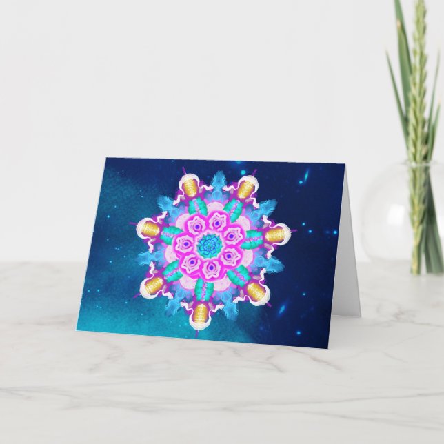 Carte Bleu de nuit étoilée de *~*, énergie curative de (Devant)