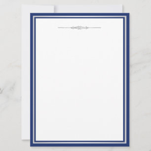 Carte Bleu élégant et argent
