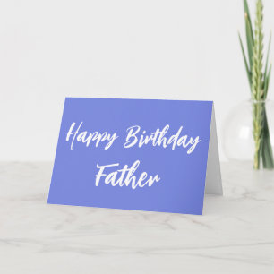 Carte Bleu Joyeux Anniversaire Père de la fille