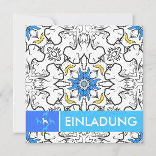 Carte Bleu Motif Great Dane