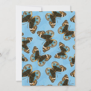 Carte Bleu motif papillon Pansy