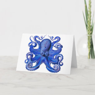 Carte Bleu octopique de Haeckel