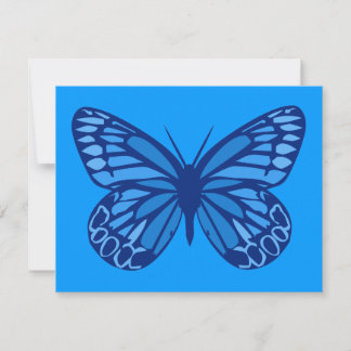 Carte Bleu papillon