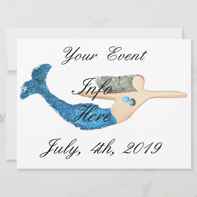 Carte Bleu-queue Sirène nager Thunder_Cove (Devant)