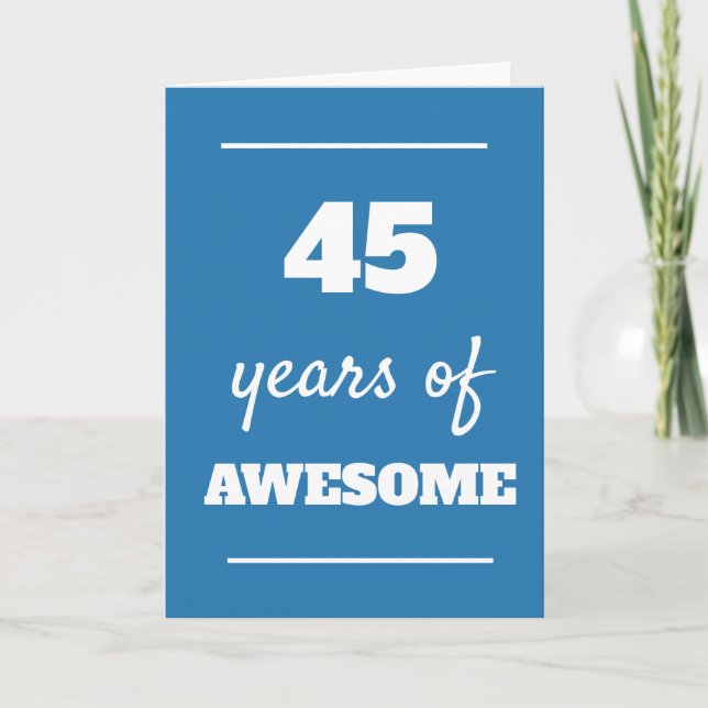 Carte Bleue 45e anniversaire (Devant)