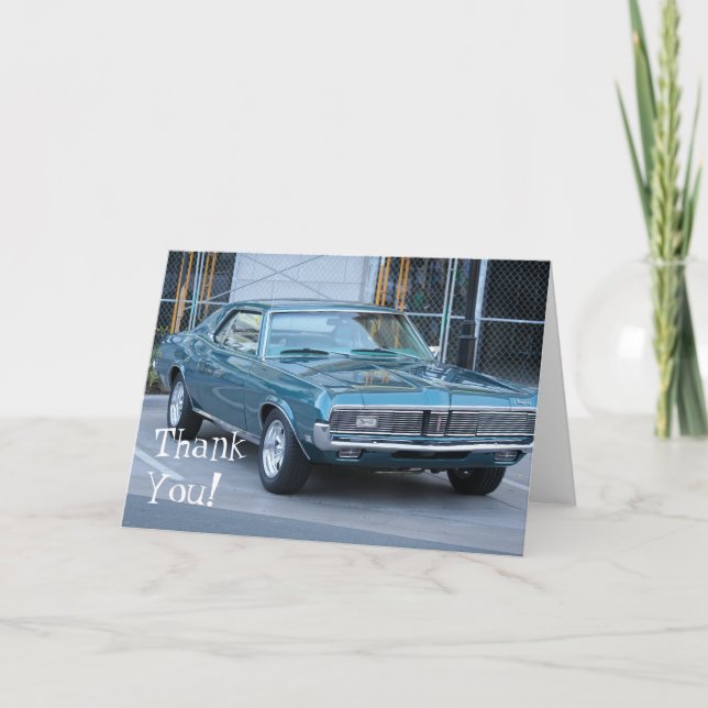 Carte bleue d'automobile de puma de Merci (Devant)