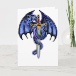 Carte bleue de dragon