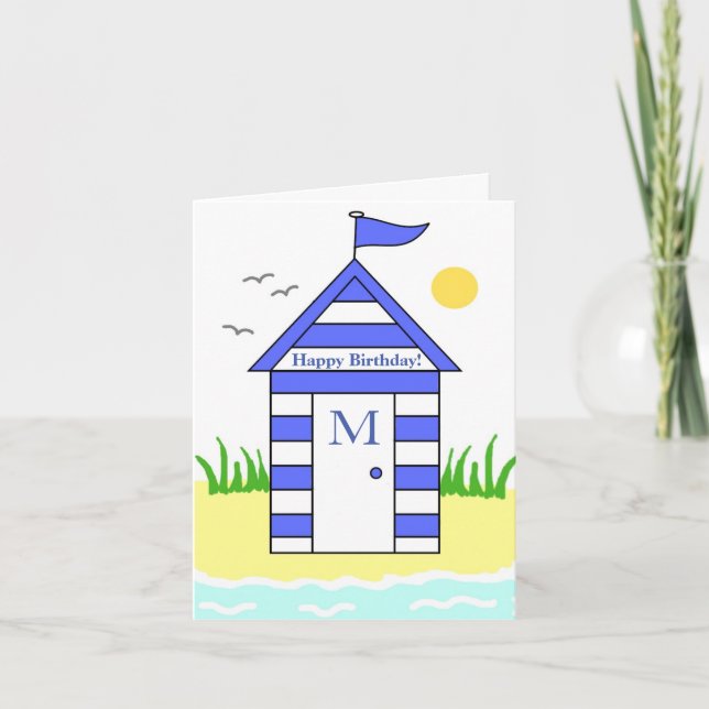 Carte bleue de la plage (Devant)