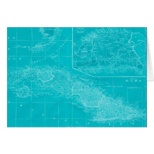 Carte bleue du Cuba