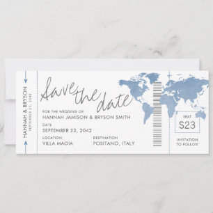 Carte Bleue Dusty Billet de carte d'embarquement E