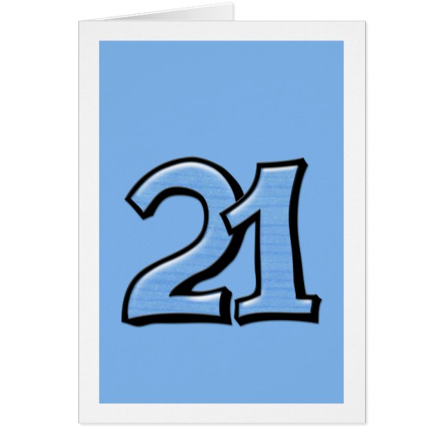 Carte bleue Silly Number 21 (Devant)