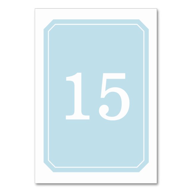 Carte Bleue Simplement Élégante Table (Par défaut)