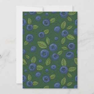 Carte Bleus sur vert foncé