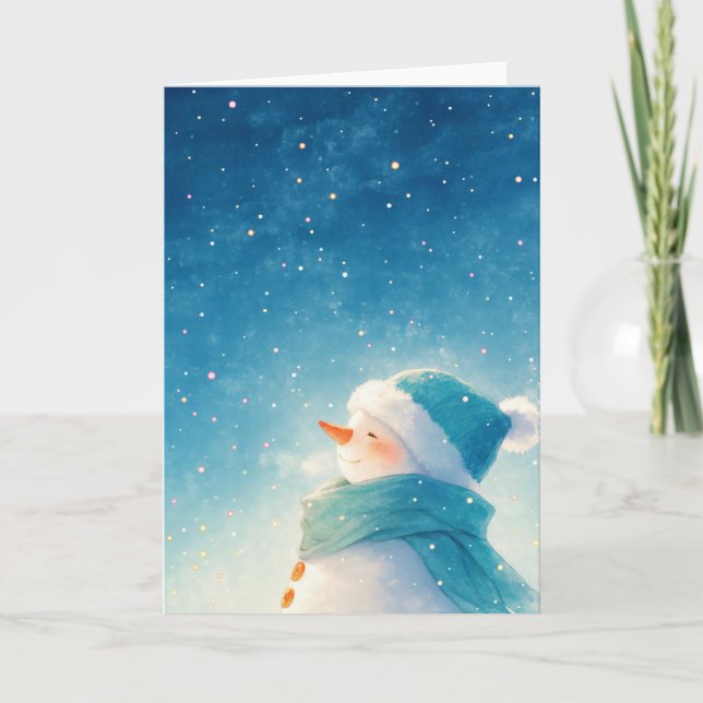 Carte Blissant Snowman (Devant)