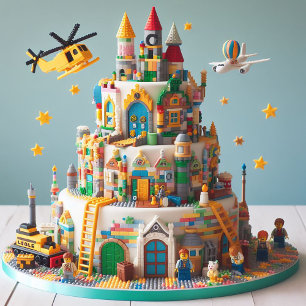 CARTE BLOCS COLOFUL JOUET THÈME ANNIVERSAIRE DE ENFANT