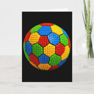 Carte Blocs de briques de construction Fan de football e