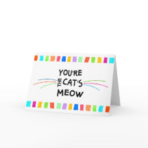 Blocs de couleurs amusantes Cat's Meow Birthday Ge