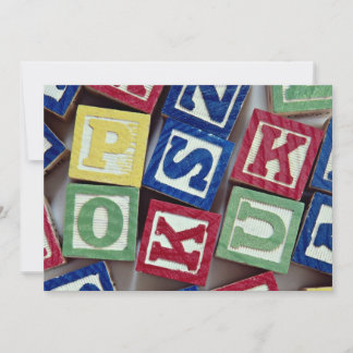 Carte Blocs en bois avec alphabets pour enfants