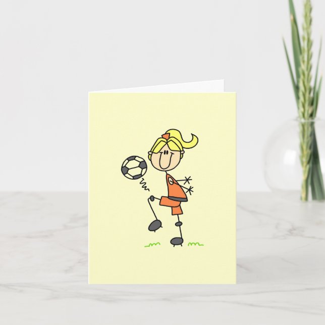 Carte Blond Stick Figure (Devant)