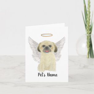 Carte Blonde Tan Golden Shih Tzu Sympathy Memorial