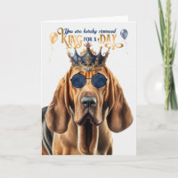 Bloodhound Chig King pour une journée drôle d'anni