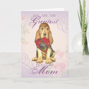 Carte Bloodhound Heart Maman