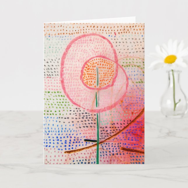 Carte Blossoming (1934) de Paul Klee - Art Abstrait (Petite plante)