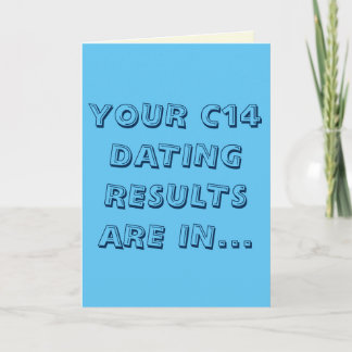 Carte Blue and Cream Funny c14 Dating Pun Happy Birthday