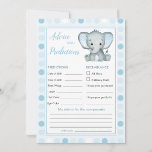 Carte Blue Elephant Polka Dot Baby Prédiction & Conseils