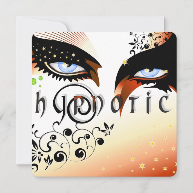 Carte Blue Eyes Mode maquiller (Devant)