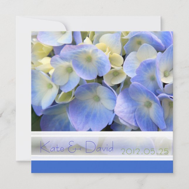 Carte ©Blue Hydrangea Mariage/All-Occasion (Devant)