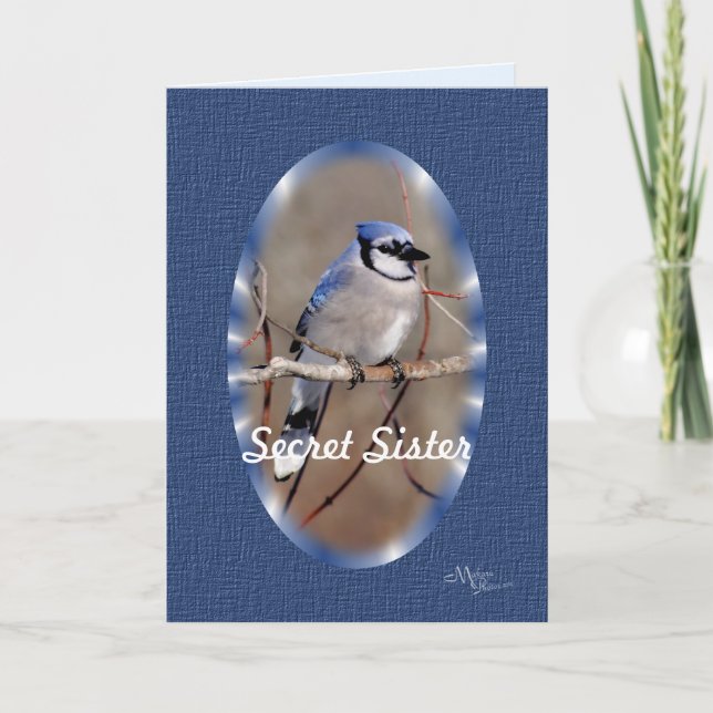 Carte Blue Jay 8883- personnaliser (Devant)