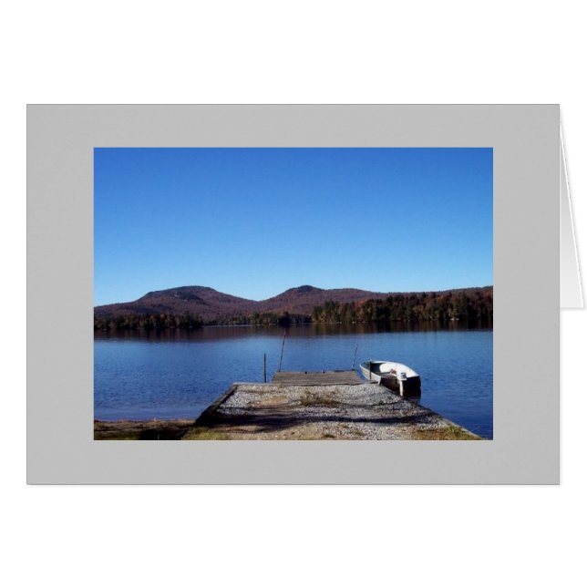 Carte Blue Mt. Lake (Devant Horizontal)