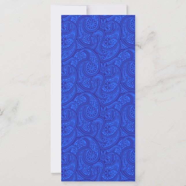 Carte Blue Paisley (Devant)