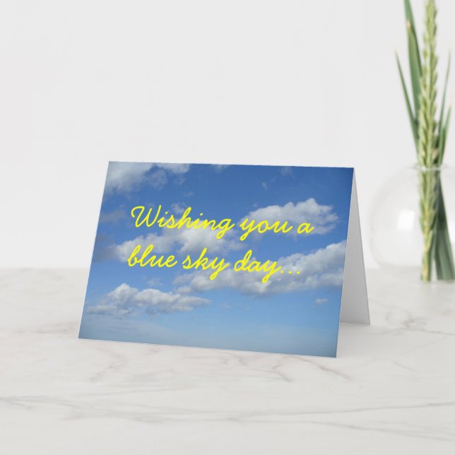 Carte Blue Sky Anniversaire (Devant)