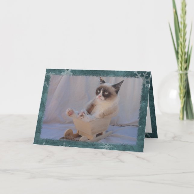 Carte Blue Snowflon | Dashing à travers... NON! (Devant)