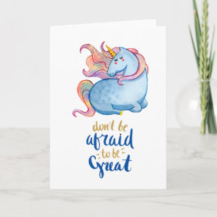 Carte Blue Unicorn Quota d'inspiration