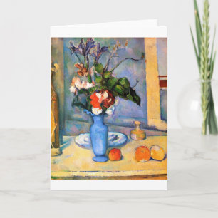 Carte Blue Vase Flowers, Paul Cezanne