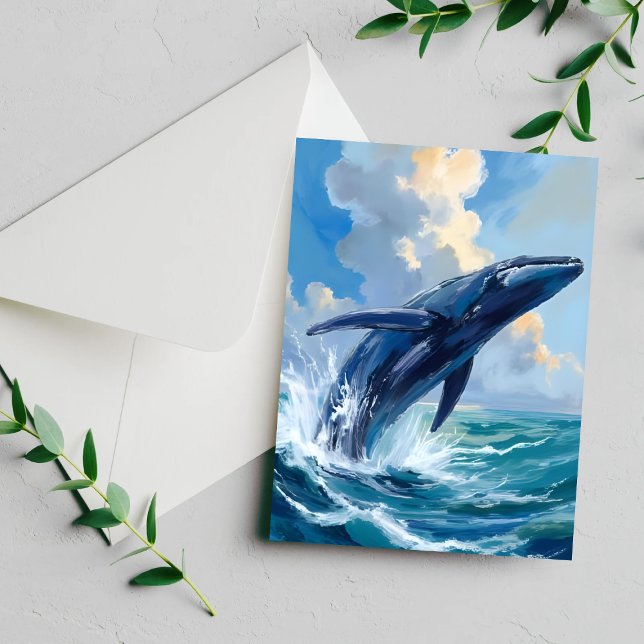 Carte Blue Whale Ocean Animal (Créateur téléchargé)