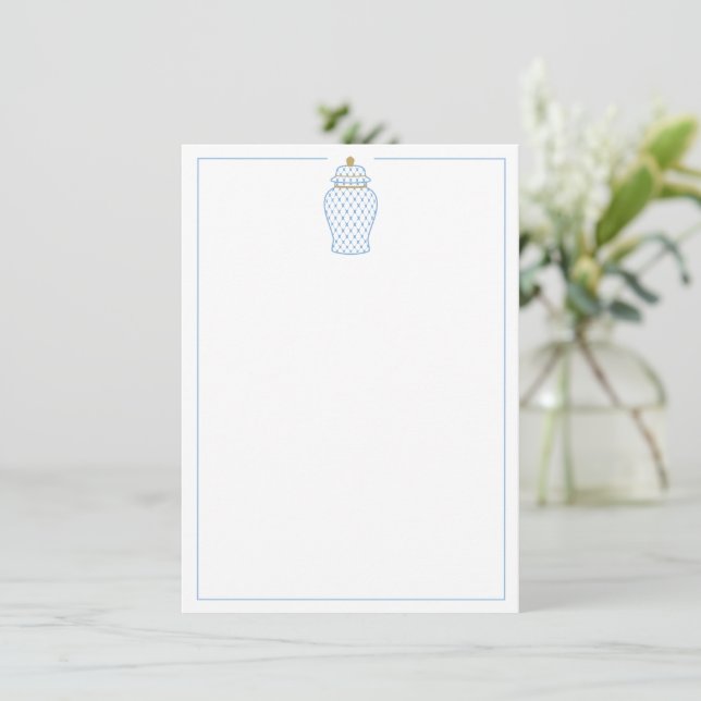 Carte Blue & White Ginger Jar (Debout devant)