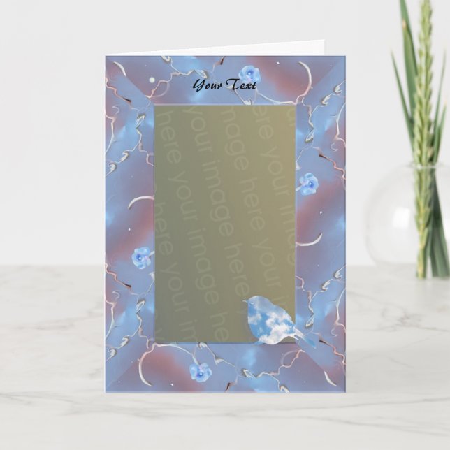 Carte Bluebird de bonheur (Devant)