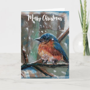 Carte Bluebird Joyeux Noël